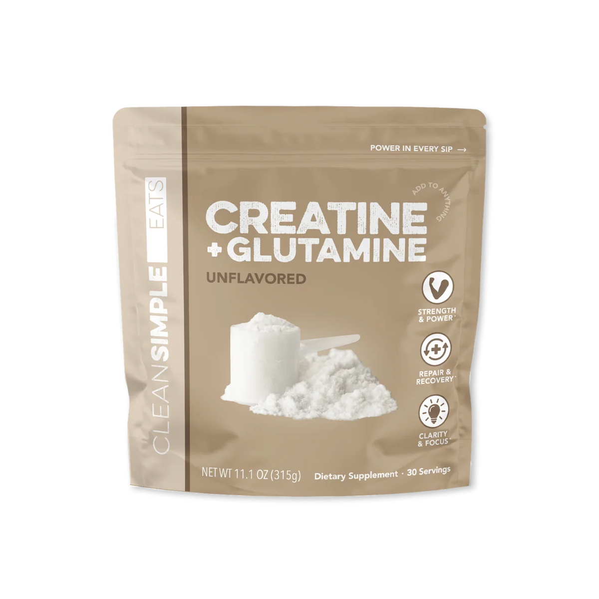 Creatine + Glutamine: Unflavored