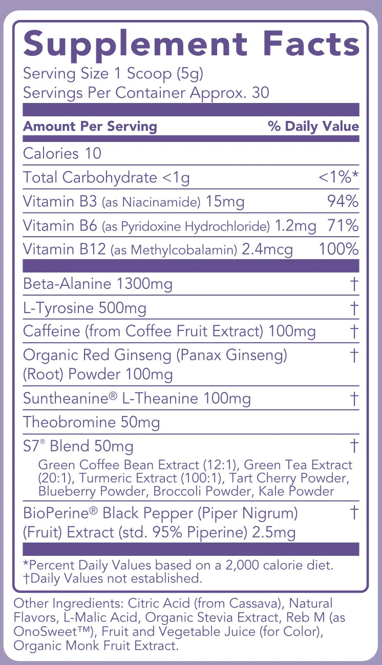 Energy + Pre-Workout: Frosty Grape
