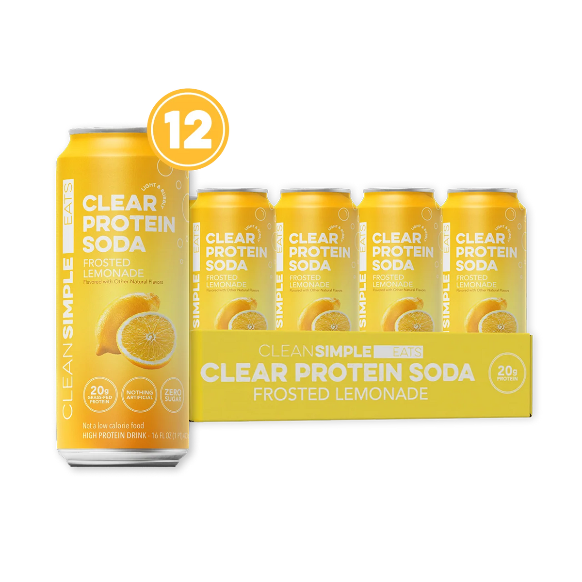 Clear Protein Soda: Frosted Lemonade