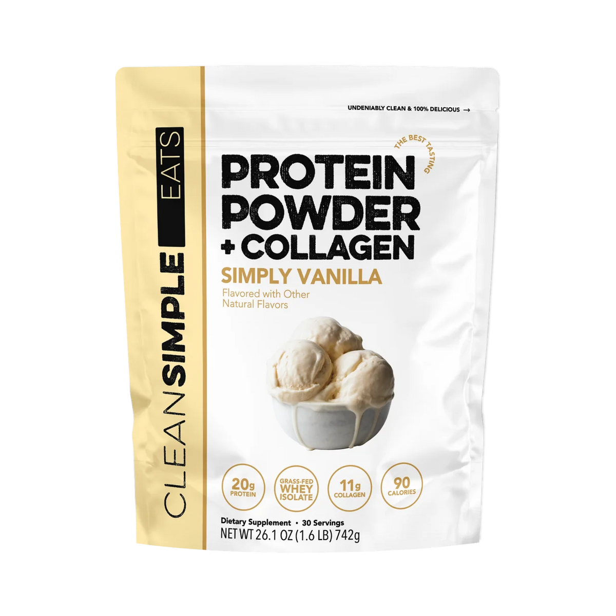Sam's Club Exclusive Protein Powder + Collagen: Simply Vanilla (30 Serving Bag)