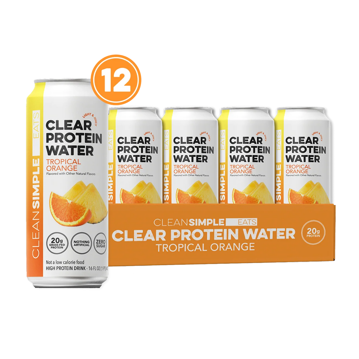 Clear Protein Water: Tropical Orange