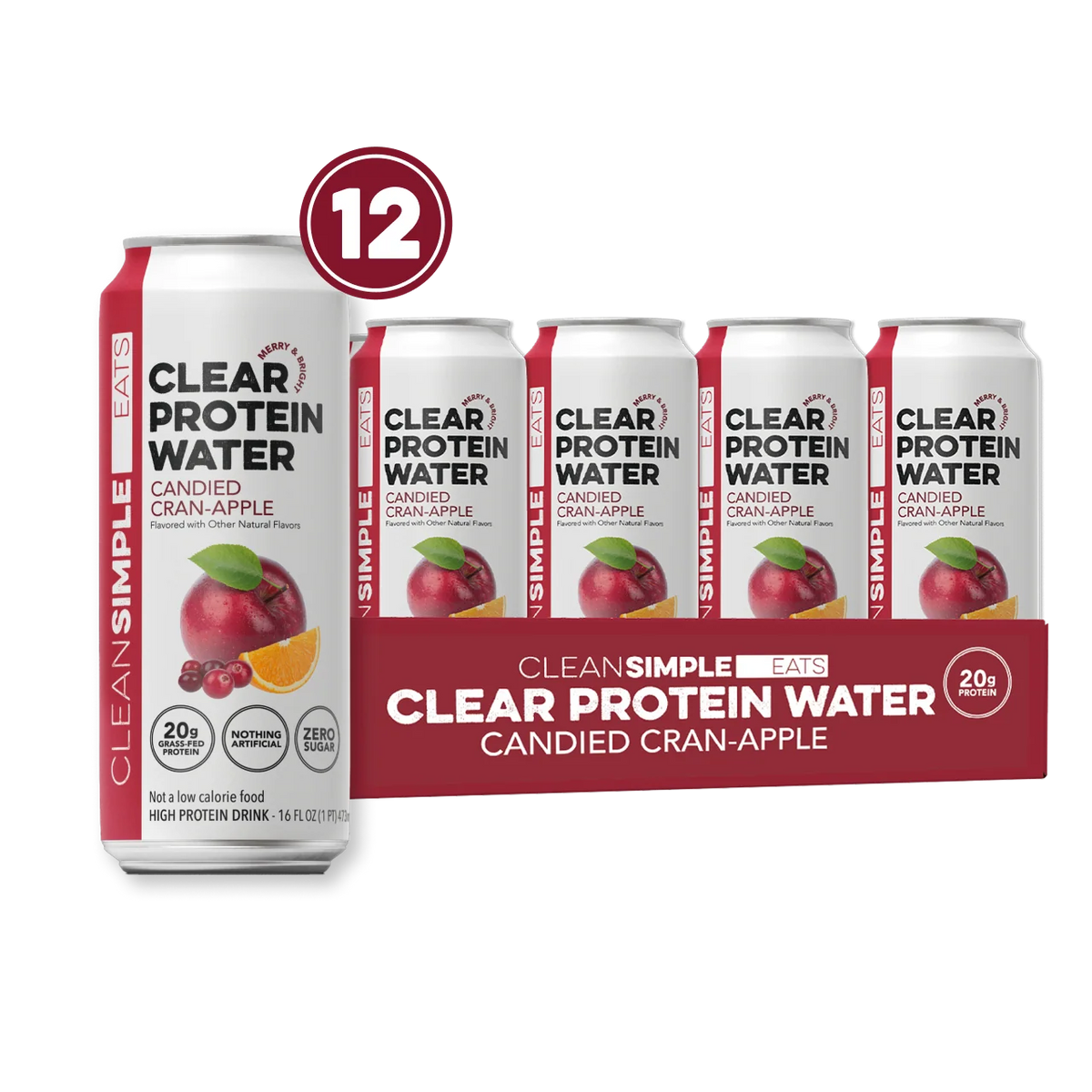 Clear Protein Water: Candied-Cran Apple