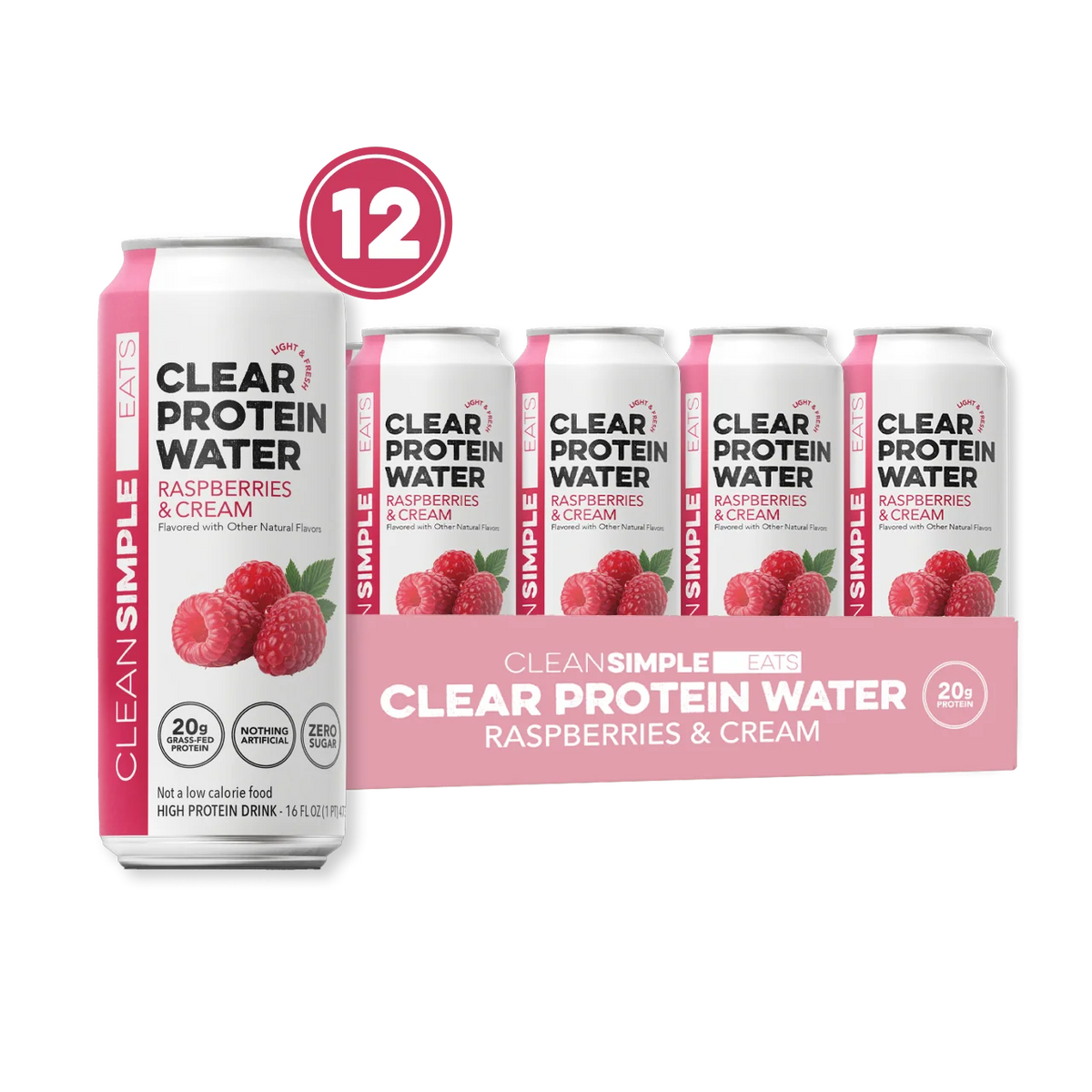 Clear Protein Water: Raspberries & Cream