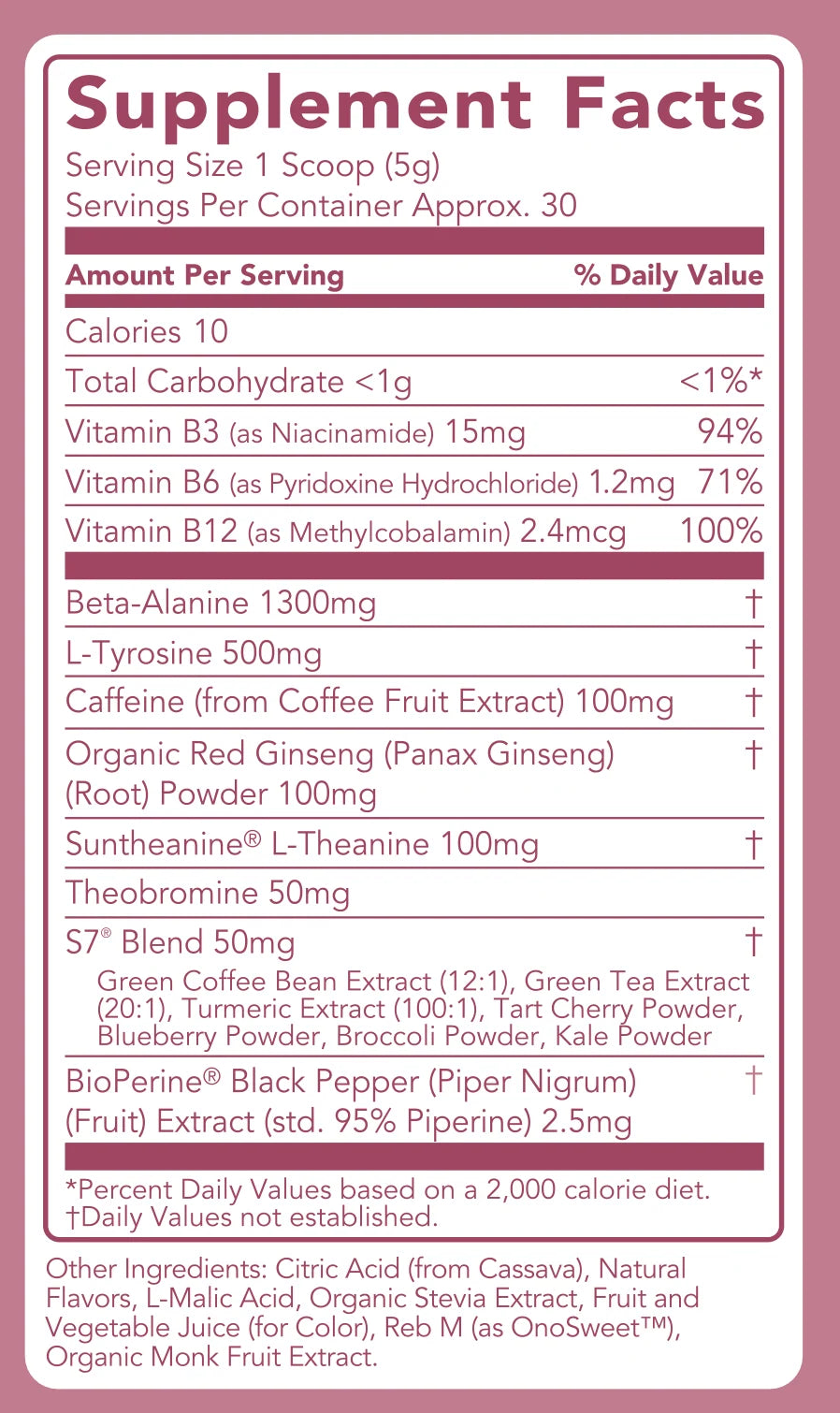 Energy + Pre-Workout: Sour Cherry